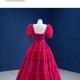 Short Sleeve Evening Dress for Women Wedding Ruffled Midi Engagement Party Dresses Prom Gowns