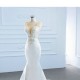 Side Split Mermaid Wedding Dresses 2024 Lace Appliques Sleeveless Bridal Gown