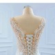 Side Split Mermaid Wedding Dresses 2024 Lace Appliques Sleeveless Bridal Gown