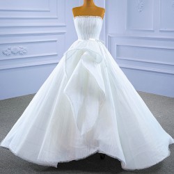 Simple Ball Gown Wedding Dress Sexy Sleeveless Formal Bridal Grown 2024 Princess Bride Gown Vestido De Noiva