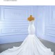 Simple Satin Wedding Dress Off Shoulder Backless Formal Sweetheart Neck Bridal Growns vestido de noiva Court Train 2024