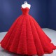 Sleeveless Ball Gown Red Quinceanera Dress 2024 Cocktail Dresses Vestidos De Baile Ball Gown