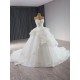 Sleeveless Ball Gown Wedding Dress For Bride 2024 Backless Lace Appliques Sweep Train Modern Bridal Gown