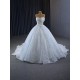 Sleeveless Ball Gown Wedding Dress Sexy Strapless Sequin Sexy Open Back Bridal Growns 2024