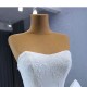 Sleeveless Ball Gown Wedding Dress Simple Strapless Bridal Gown Backless Gown Vestido 2024