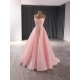 Sleeveless Beading Pink Prom Dresses For Black Girl Sweetheart Nec Mermaid Evening Dresses Birthday Party Gowns