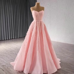 Sleeveless Beading Pink Prom Dresses For Black Girl Sweetheart Nec Mermaid Evening Dresses Birthday Party Gowns