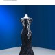 Sleeveless Black Mermaid Prom Dresses for Women Vestidos De Graduacion 2024 Side Split Formal Evening Party Gowns