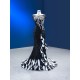 Sleeveless Black Mermaid Prom Dresses for Women Vestidos De Graduacion 2024 Side Split Formal Evening Party Gowns