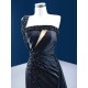 Sleeveless Black Prom Dresses Long Robe de Soiree Satin Back Mermaid Evening Party Dresses