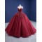 Sleeveless Burgundy Quinceanera Dress Beading Sweet 15 Dress Custom Made Vestidos De 15 Anos