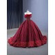 Sleeveless Burgundy Quinceanera Dresses For Sweet 16 Princess Gown Birthday Party Prom Dresses