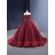 Sleeveless Burgundy Quinceanera Dresses For Sweet 16 Princess Gown Birthday Party Prom Dresses