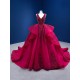 Sleeveless Burgundy Sweet 15 16 Dress V Neck Ball Gown Sweep Train Customizable Quinceanera Dresses 2024