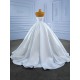 Sleeveless Crystal Wedding Dress Strapless Bride Robe Modern Floor length Bride Dresses Vestidos De Novia