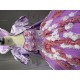 Sleeveless Lilac Quinceanera Dress Ruffled Vestidos De XV Anos 3D Flowers Sweet 15 Gowns With Cape