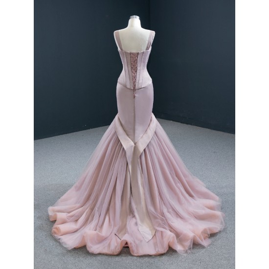 Sleeveless Mauve Prom Dresses Square Collar Sweetheart Formal Homecoming Women Evening Dress 2024