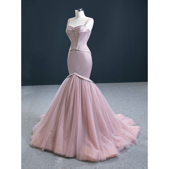 Sleeveless Mauve Prom Dresses Square Collar Sweetheart Formal Homecoming Women Evening Dress 2024