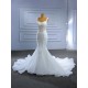 Sleeveless Mermaid Wedding Dress Crystal Backless Spaghetti Strap Bridal Gown Bride Dresses Vintage Wedding Dresses