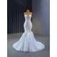 Sleeveless Mermaid Wedding Dress White Sweetheart Bridal Gown Engagement Banquet Gowns