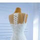 Sleeveless Mermaid Wedding Dresses Ruffled African Bridal Gown White Vestido De Novia