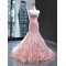 Sleeveless Pink Evening Dreses Sweetheart Neck Mermaid Romantic Arabic Formal Party Prom Gowns Vestidos