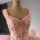 Sleeveless Pink Quinceanera Dress 2024 Sweep Train Tiered Vestidos De 15 Anos Party Dress Evening Dress