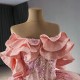 Sleeveless Pink Quinceanera Dresses Elegant 3D Flower Ball Gown Formal Customize Vestidos De 15 Anos