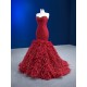 Sleeveless Red Evening Dresses For Women 2024 Sweetheart Neck Mermaid Long Prom Party Gowns Robe De Soiree