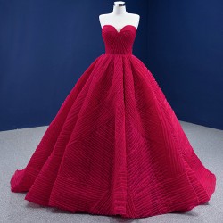 Sleeveless Red Quinceanera Dress Cocktail Dresses Sweetheart Neck Vestidos De Baile Party Dress