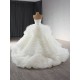 Sleeveless Ruffled Wedding Dress 2024 Strapless Bridal Dress Backless Brides Gowns For Women