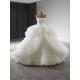 Sleeveless Ruffled Wedding Dress 2024 Strapless Bridal Dress Backless Brides Gowns For Women