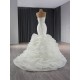 Sleeveless Ruffled Wedding Dresses V Neck 2024 Chiffon Bride Gowns Engagement Banquet Gowns