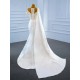 Sleeveless Satin Mermaid Wedding Dresses 2024 O Neck Dresses Elegant Gown Dresses