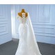 Sleeveless Satin Mermaid Wedding Dresses 2024 O Neck Dresses Elegant Gown Dresses