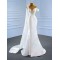 Sleeveless Satin Mermaid Wedding Dresses 2024 O Neck Dresses Elegant Gown Dresses