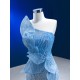 Sleeveless Sky Blue Prom Dresses For Women 2024 Sequin Mermaid Formal Evening Party Gowns Robe De Soiree