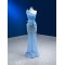 Sleeveless Sky Blue Prom Dresses For Women 2024 Sequin Mermaid Formal Evening Party Gowns Robe De Soiree