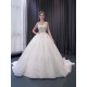 Sleeveless Wedding Dress 2024 Elegant Bridal Gowns Scoop Neck Sequin Princess Bride Gown Vestido De Noiva