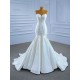 Sleeveless Wedding Dress Beading Mermaid Bridal Gown Floor length Bride Dresses Vestidos De Novia