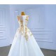 Sleeveless Wedding Dress Princess Scoop Neck Bride Robe Modern Romantic Floor length Bride Dresses Vestidos De Novia