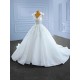 Sleeveless Wedding Dress Sequin V Neck Bridal Gown Classic Floor length Bride Dresses Sequin Vestidos De Novia