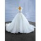 Sleeveless Wedding Dress Sequin V Neck Bridal Gown Classic Floor length Bride Dresses Sequin Vestidos De Novia