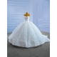 Sleeveless Wedding Dress Strapless Bridal Gowns Lace Appliques Robe de Mariage 2024