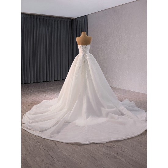 Sleeveless Wedding Dress Sweetheart Neck Bridal Gowns Custom Made Robe de Mariage