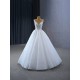 Sleeveless Wedding Dresses Spaghetti Strap Lace Appliques Bride Dresses Backless Lace Up Formal Wedding Gowns