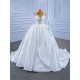 Sleeveless White Wedding Dress Scoop Neck Backless Bridal Dress Robe De Mariee 2024