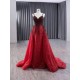 Spaghetti Strap Black Red Prom Evening Dresses Sequines Party Prom Dress Two In One Mermaid Cocktail Prom Gowns Plus Size