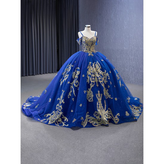 Spaghetti Strap Cocktail Dresses Blue Vestidos De XV Anos Ball Gown Sweetheart Neck Quinceanera Dress 2024