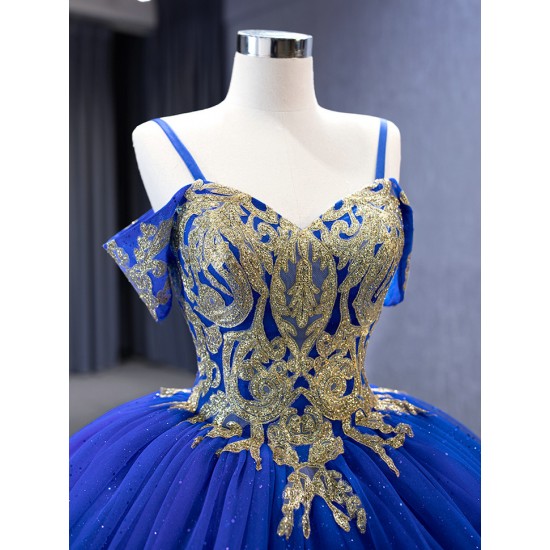 Spaghetti Strap Cocktail Dresses Blue Vestidos De XV Anos Ball Gown Sweetheart Neck Quinceanera Dress 2024